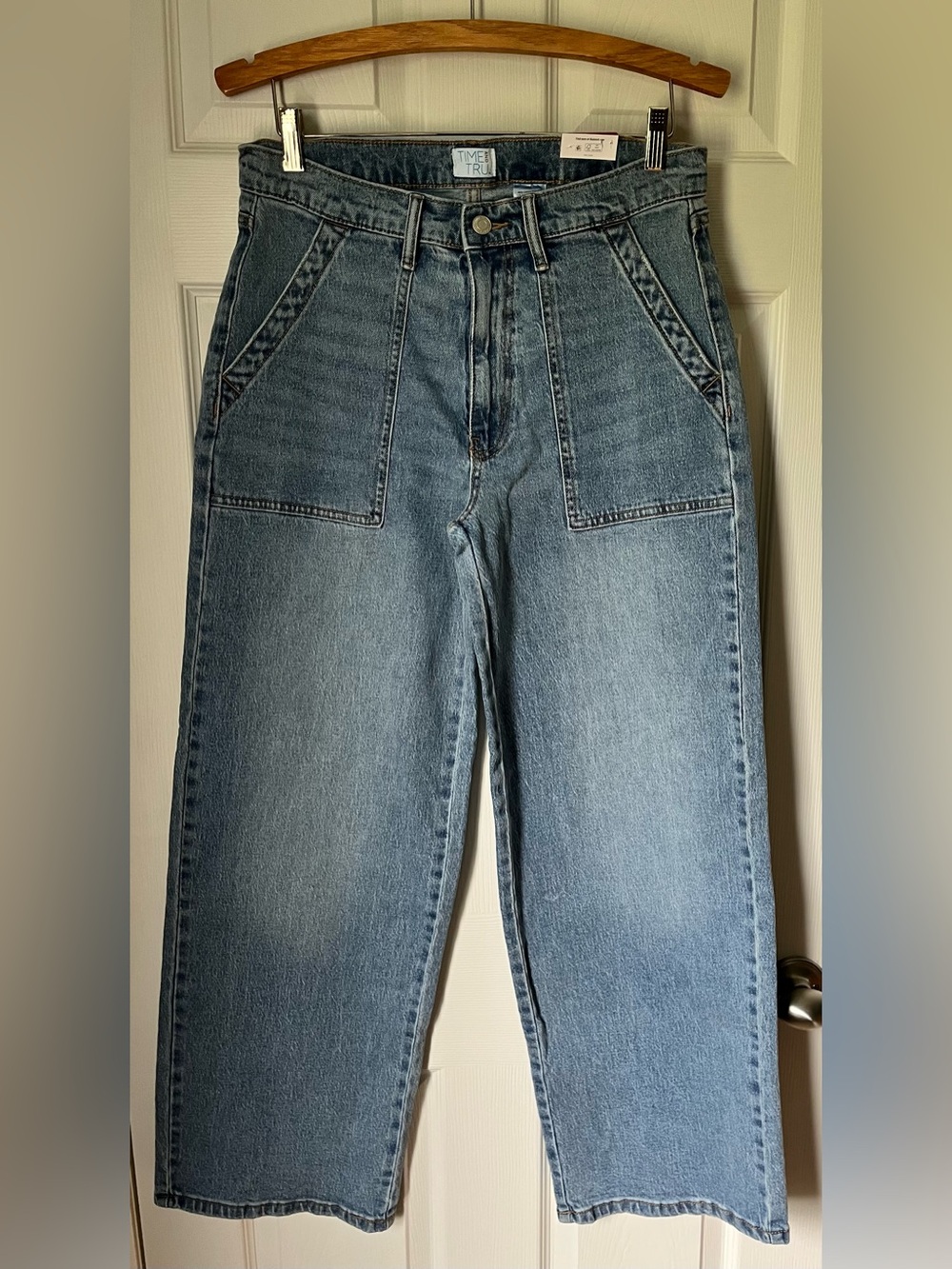 Time and Tru Utility Trouser Jeans Medium Wash